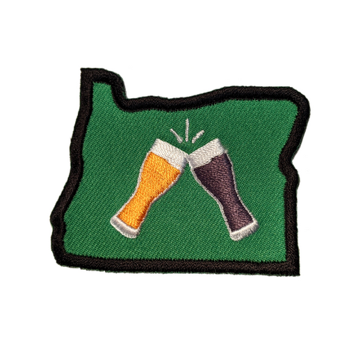 Oregon "Beer Together" Embroidered Iron-on Patch | Patchmarks Oregon State Parks