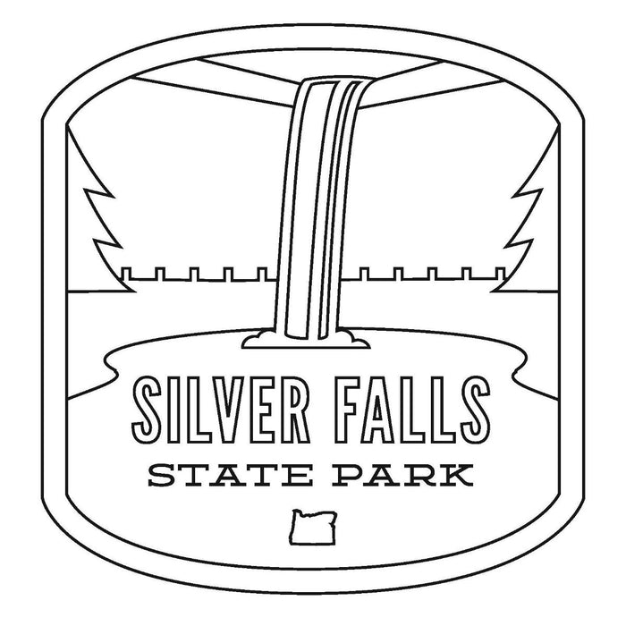 Oregon Parks Coloring Pages (Free Printable Download) | Patchmarks Oregon State Parks