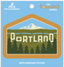 Portland Skyline "East" Weatherproof Vinyl Sticker | Patchmarks Oregon State Parks