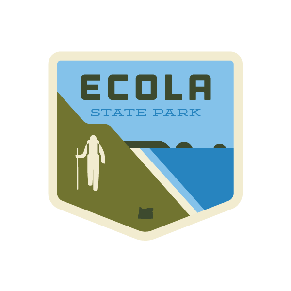 Ecola State Park Sticker | Patchmarks Oregon State Parks