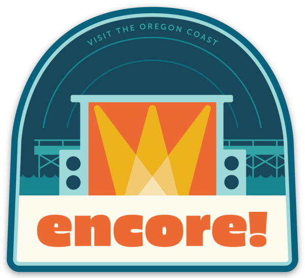 Coast Encore 3" Sticker | Patchmarks Oregon State Parks