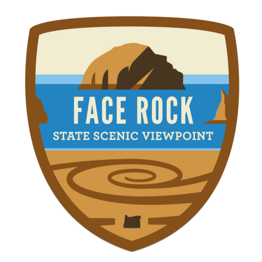 Face Rock State Scenic Viewpoint Sticker | Patchmarks Oregon State Parks