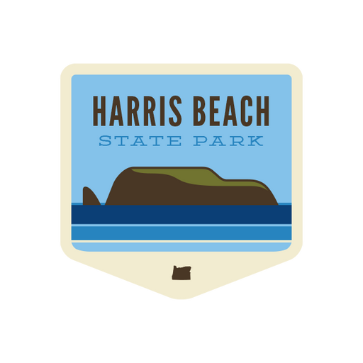 Harris Beach State Park Sticker | Patchmarks Oregon State Parks