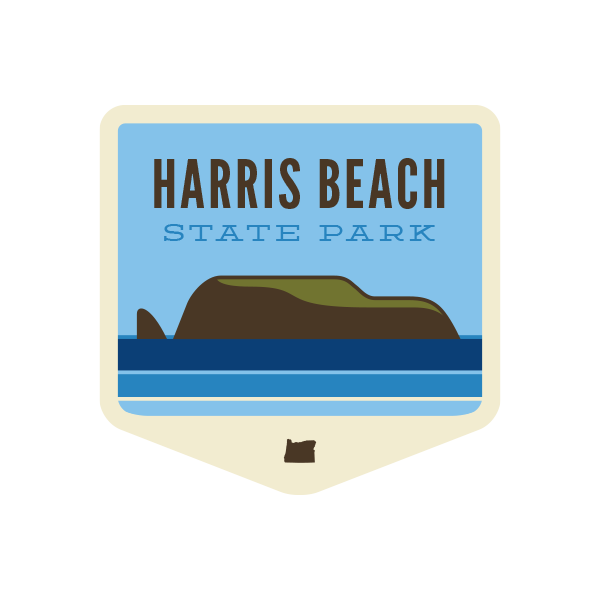 Harris Beach State Park Sticker | Patchmarks Oregon State Parks