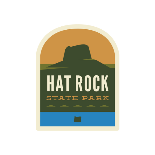 Hat Rock State Park Sticker | Patchmarks Oregon State Parks