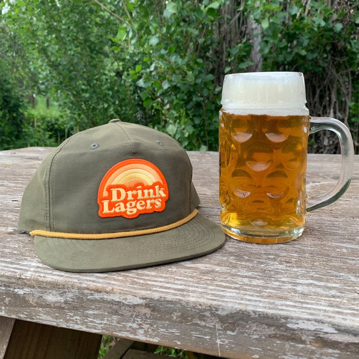 Drink Lagers Snapback Grandpa Hat | Patchmarks Oregon State Parks