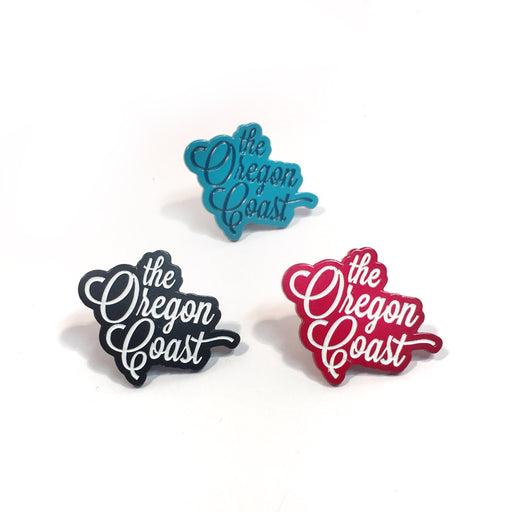 The Oregon Coast Script Enamel Pin | Patchmarks Oregon State Parks