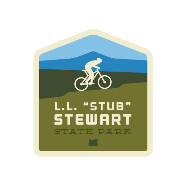 L.L. 'Stub' Stewart State Park Sticker | Patchmarks Oregon State Parks