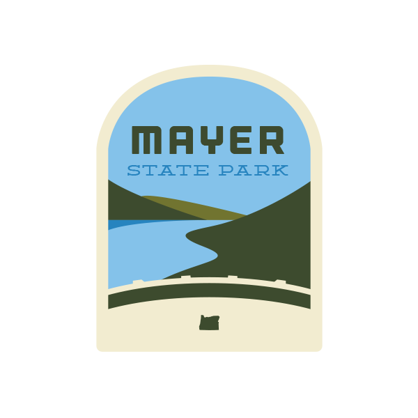 Mayer State Park Sticker | Patchmarks Oregon State Parks