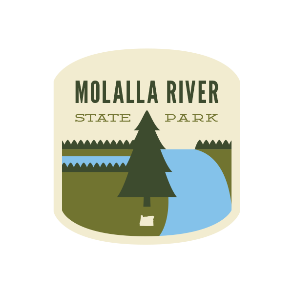 Molalla River State Park Sticker | Patchmarks Oregon State Parks