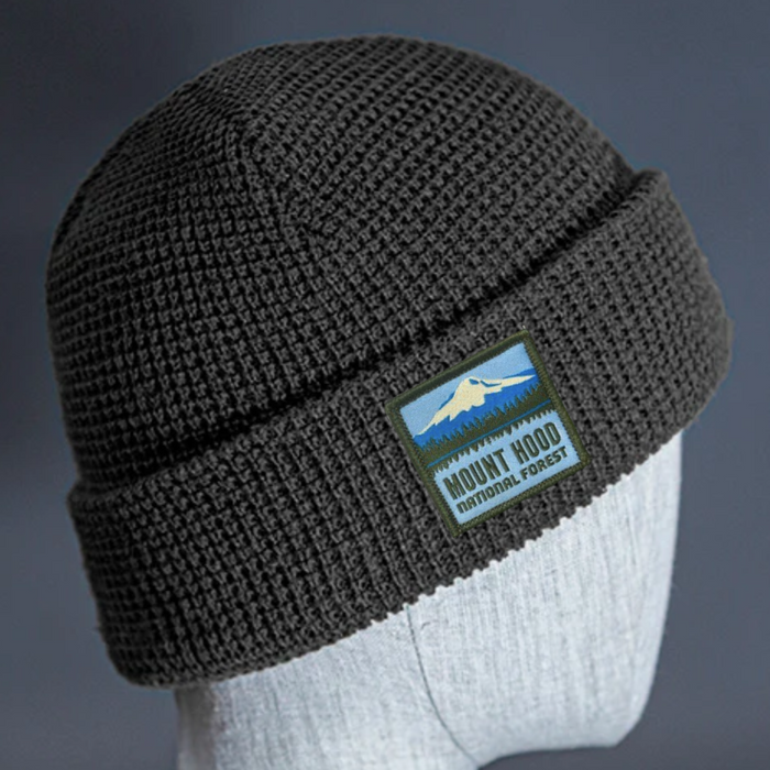 Mount Hood National Forest - Waffle Beanie | Patchmarks Oregon State Parks