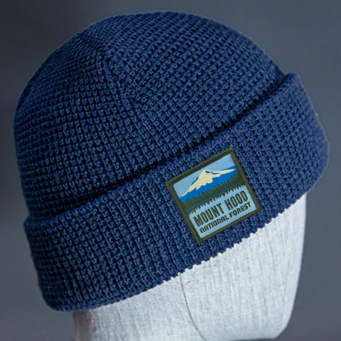 Mount Hood National Forest - Waffle Beanie | Patchmarks Oregon State Parks