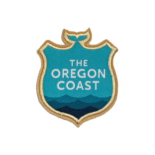 The Oregon Coast, Official Logo Iron-on Patch | Patchmarks Oregon State Parks