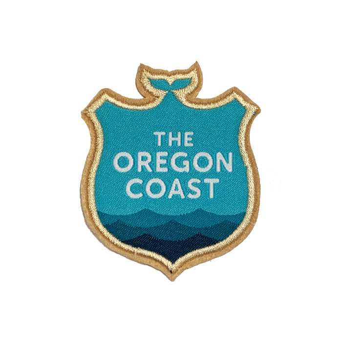 The Oregon Coast, Official Logo Iron-on Patch | Patchmarks Oregon State Parks