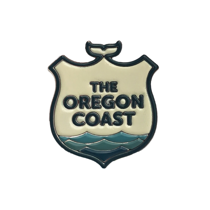 Official Logo of The Oregon Coast Enamel Pin | Patchmarks Oregon State Parks