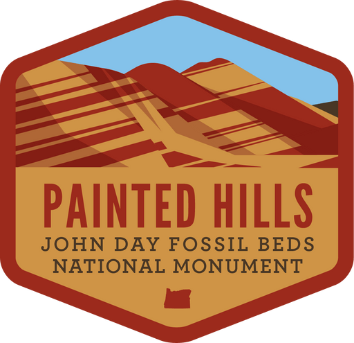 The Painted Hills at John Day Fossil Beds - Sticker | Patchmarks Oregon State Parks