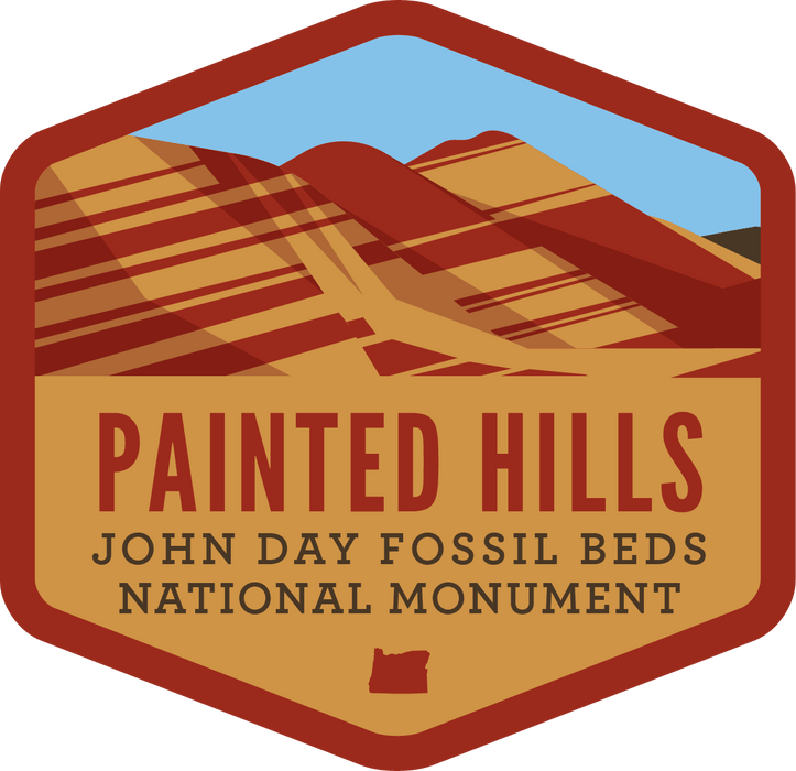 The Painted Hills at John Day Fossil Beds - Sticker | Patchmarks Oregon State Parks