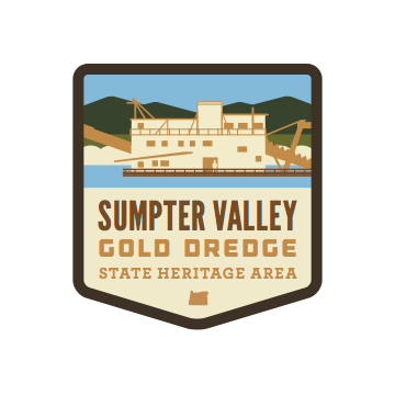 Sumpter Valley Gold Dredge State Heritage Area Sticker | Patchmarks Oregon State Parks
