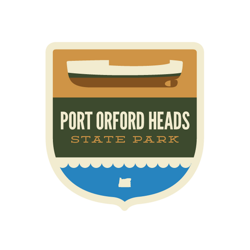 Port Orford Heads State Park Sticker | Patchmarks Oregon State Parks