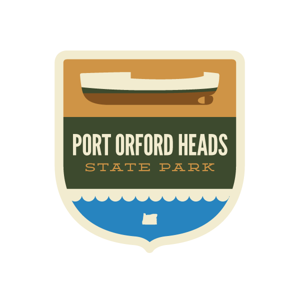 Port Orford Heads State Park Sticker | Patchmarks Oregon State Parks