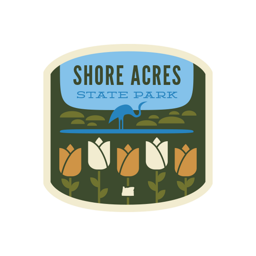 Shore Acres State Park - Garden Sticker | Patchmarks Oregon State Parks