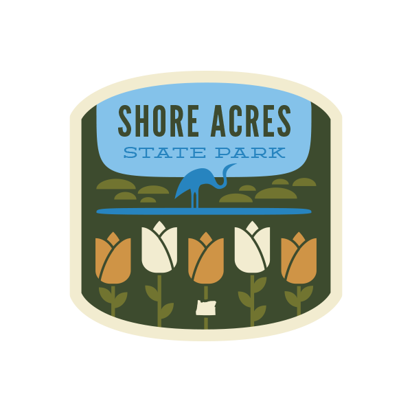 Shore Acres State Park - Garden Sticker | Patchmarks Oregon State Parks
