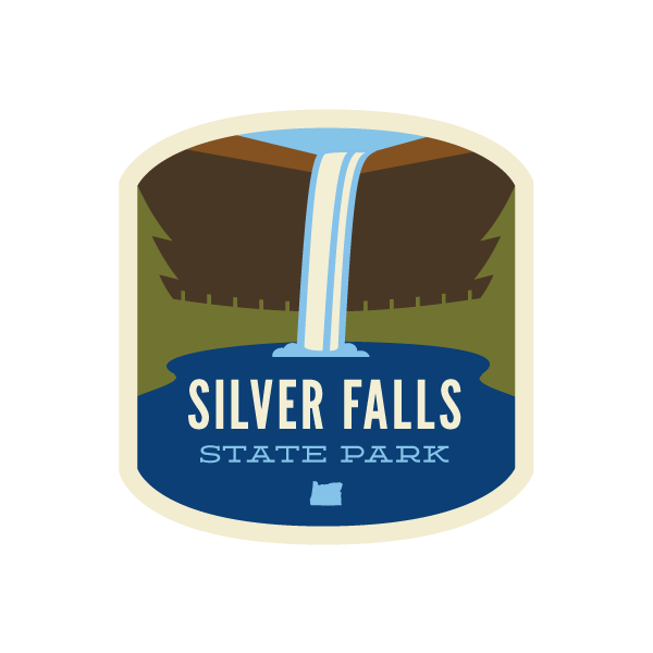 Silver Falls State Park Sticker | Patchmarks Oregon State Parks