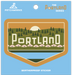 Portland Skyline "West" Weatherproof Vinyl Sticker | Patchmarks Oregon State Parks